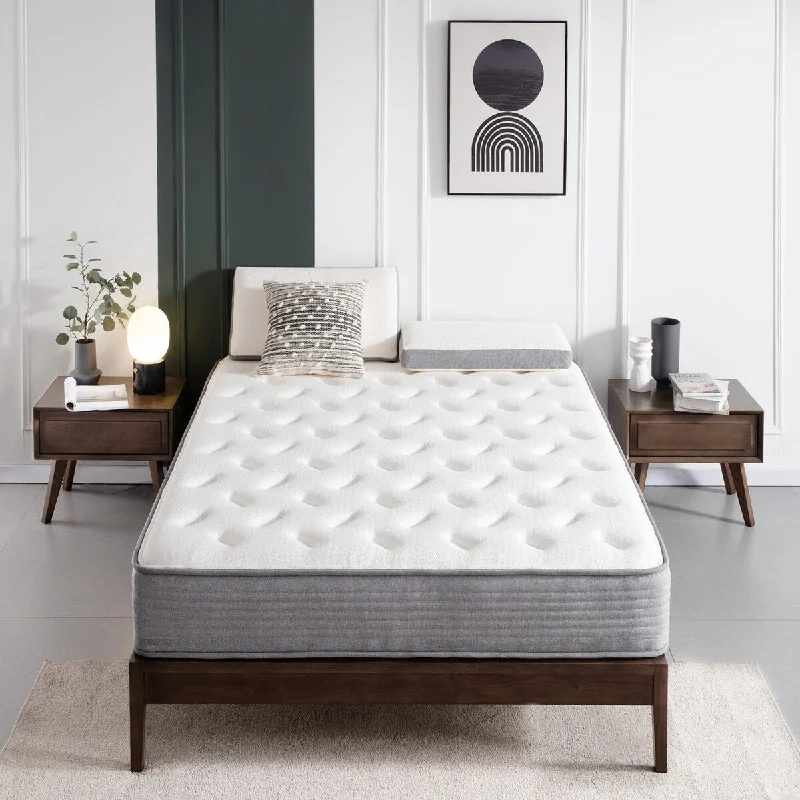 Gel - infused memory foam mattresses for cooler sleep10 Inch Hybrid Mattress, Memory Foam, Pocket Spring, Sleep Supportive (Twin XL)