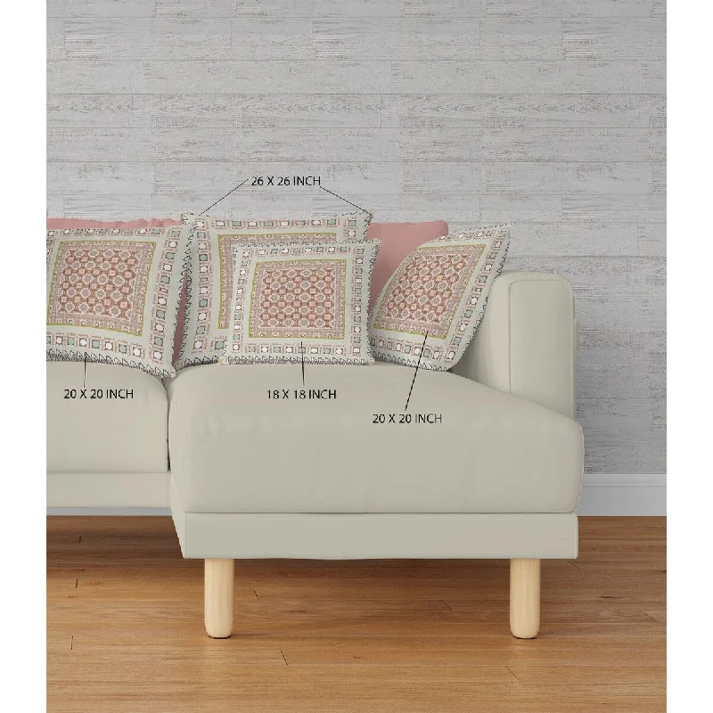 Lumbar Support Pillows for Car Seats18" X 18" Off White And Orange Broadcloth Floral Throw Pillow Lumbar Support Pillows for Car Seats18" X 18" Off White And Orange Broadcloth Floral Throw Pillow