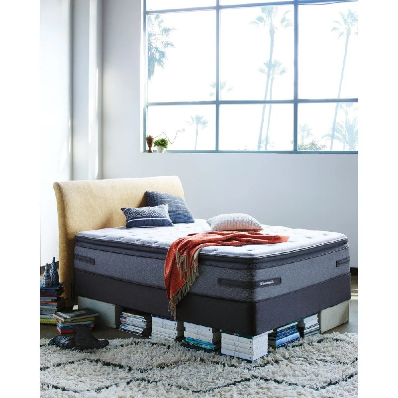 Natural latex and organic cotton blend mattressesSealy Posturepedic Hames Valley Plush Euro Pillow Top Queen-size Mattress Set - Grey/white Natural latex and organic cotton blend mattressesSealy Posturepedic Hames Valley Plush Euro Pillow Top Queen-size Mattress Set - Grey/white